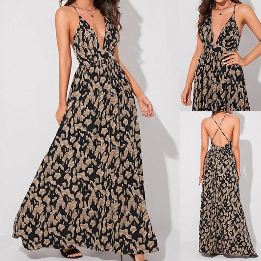 Dames magnifique robe maxi à volants Chic und Stil