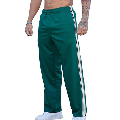 Sport training pants for men with elastic waistband and side stripes Chic and Style