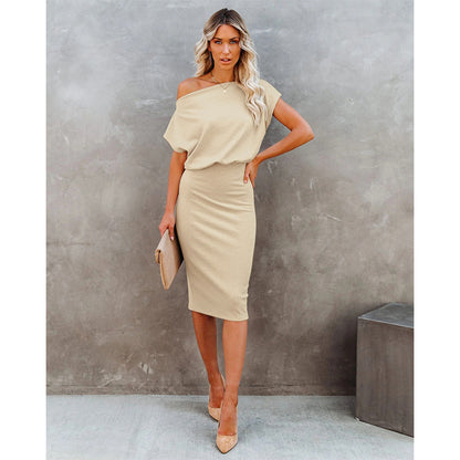 Robe midi off-shoulder pour femmes avec coupe bodycon Chic und Stil