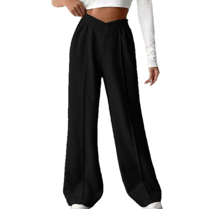 Women High Waist Wide Leg Lounge Chic Pants