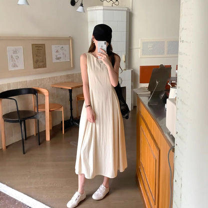 Robe Maxi A-ligne sans manches Chic und Stil pour dames