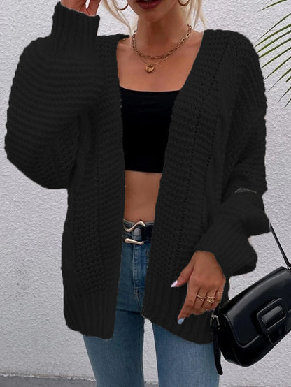 Dames gilet en tricot à manches longues avec coupe décontractée et grandes poches Chic und Stil