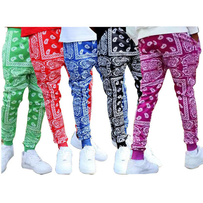 Pantalon de jogging décontracté pour hommes avec motif bandana unique Chic und Stil