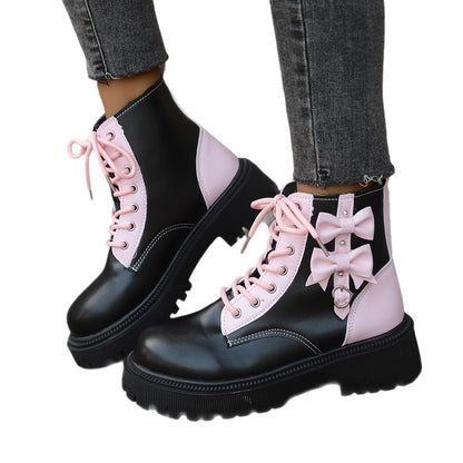 Bottes pour femmes robustes et stylées, dotées d'une tige haute et d'accents colorés Chic und Stil