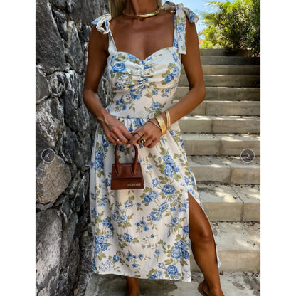 Femme Robe élégante sans manches avec détail nœud Chic und Stil
