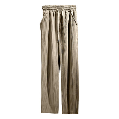 Chic and Style Casual Pleated Pants for Women with Elastic Waistband
