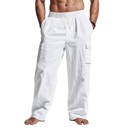Casual cargo pants for men with comfortable waistband and practical pockets Chic and Style
