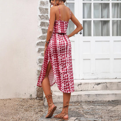 Robe midi femme avec coupe fluide et bretelles ajustables Chic und Stil