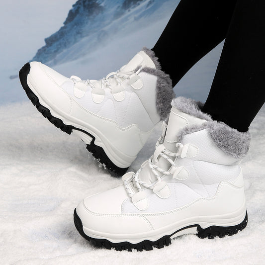 Bottes d'hiver thermo pour femmes avec doublure isolante et semelle antidérapante Chic und Stil