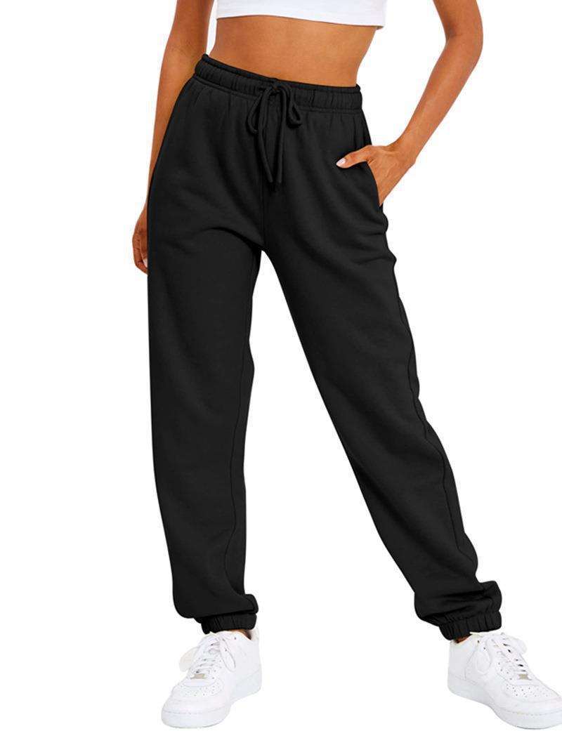 Dames confortable pantalon de sport avec taille élastique et poches latérales Chic und Stil