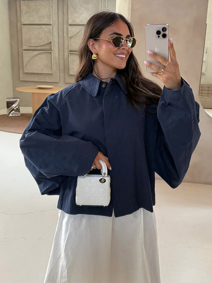 Chemisier oversize pour femme avec des manches bouffantes décoratives Chic und Stil