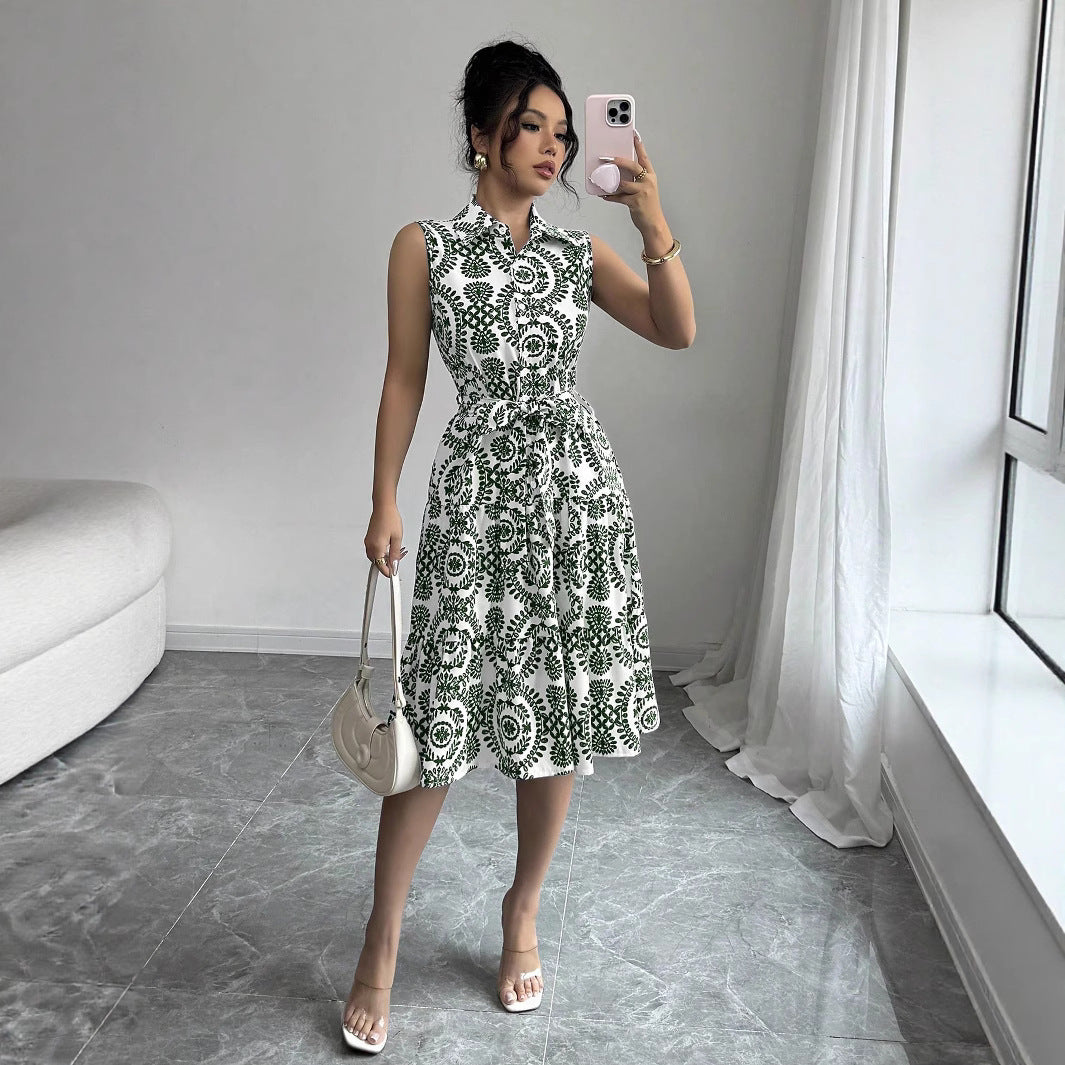 Robe chemise à boutons pour femmes chic et stylée