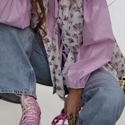 Robe sans manches pour femmes avec design floral et fermeture à nœud raffinée Chic und Stil
