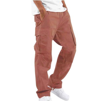 Pantalon cargo pour hommes avec poches latérales pratiques et taille réglable Chic und Stil