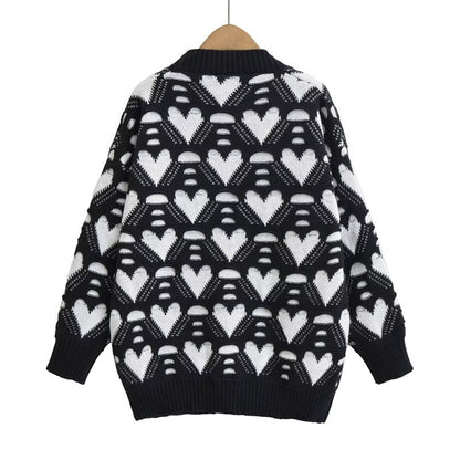 Dames gilet avec motif de coeurs Chic und Stil