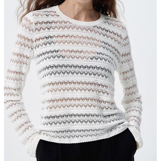 Pullover en dentelle chic pour femmes Chic und Stil