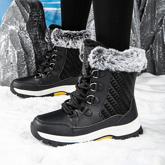 Bottes d'hiver thermo pour femmes avec semelle antidérapante et doublure isolante Chic und Stil