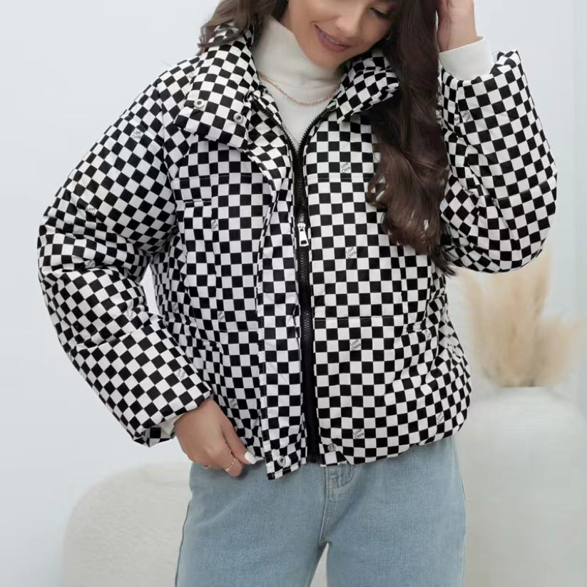 Dames coupe-vent doudoune avec col montant Chic und Stil