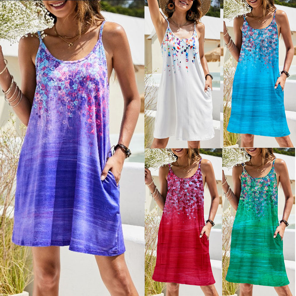 Robe d'été légère pour femmes avec imprimé floral et coupe confortable Chic und Stil