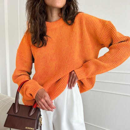 Pull oversized en tricot pour femmes avec motif texturé Chic und Stil