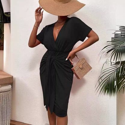 Robe portefeuille pour femmes avec un élégant décolleté en V et une multitude de possibilités de styling Chic und Stil