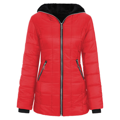 Ladies functional sporty jacket with hood and insulating lining Chic and Style