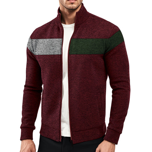 Veste zippée sportive pour hommes avec design structurel Chic und Stil