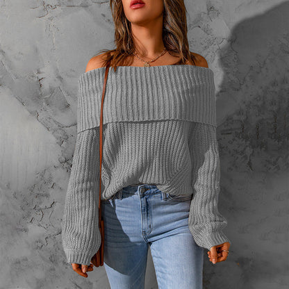 Dames Pull en Tricot Off-Shoulder Chic und Stil