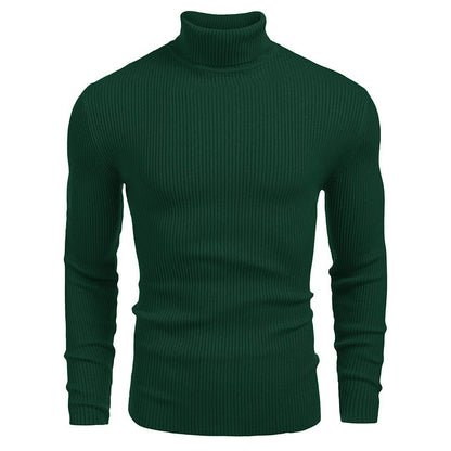 Pullover with turtleneck for men with textured ribbing pattern Chic and Style