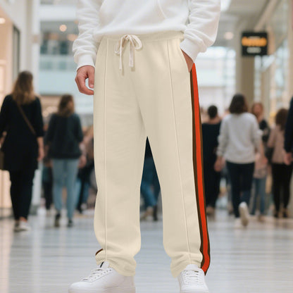 Men's sports pants with contrast stripes on the sides Chic and Style