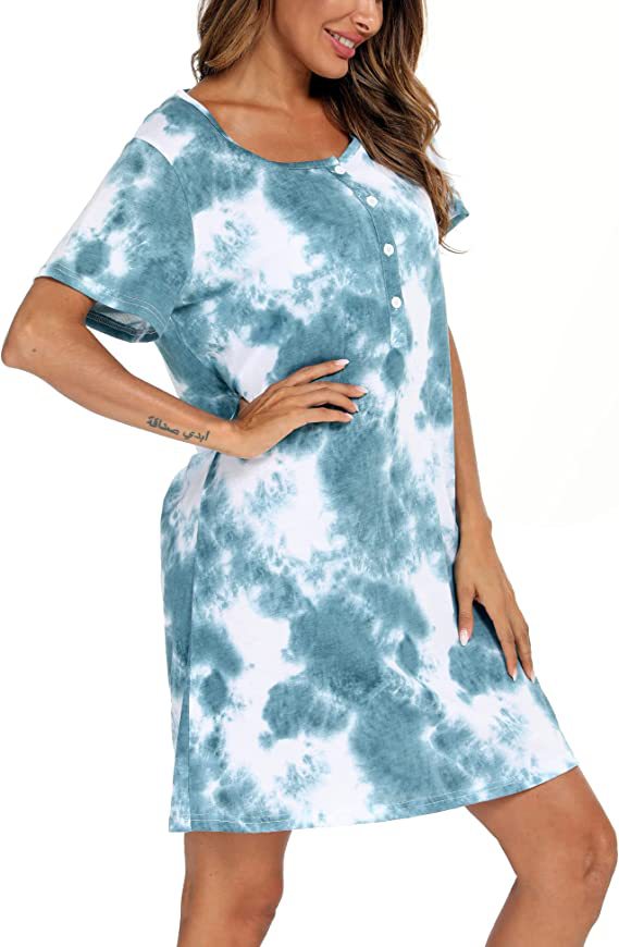 Robe t-shirt décontractée tie-dye pour femmes Chic und Stil