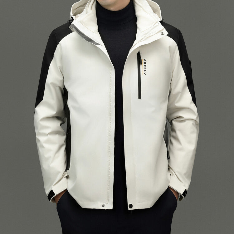 Functional jacket for men with innovative water-repellent properties Chic and Style