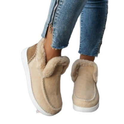 Dames confortables chaussons en polaire avec doublure chaude et semelle antidérapante Chic und Stil