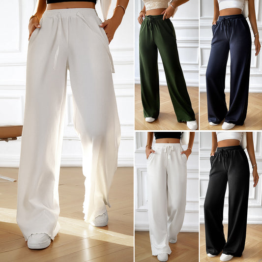 Chic and Style high-waisted casual pants for women with elastic waistband