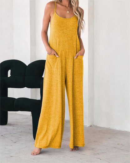 Dames Combinaison décontractée avec jambe large et poches pratiques Chic und Stil