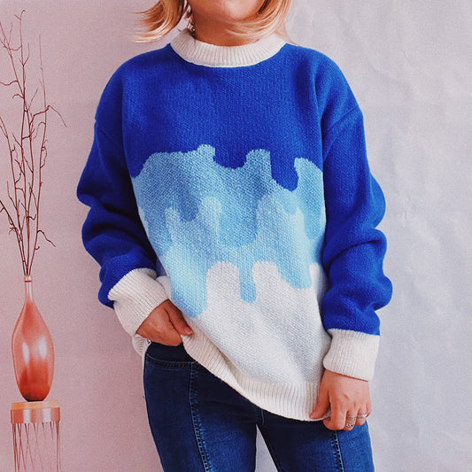 Pull en tricot pour femmes avec dégradé de couleurs moderne et coupe décontractée Chic und Stil