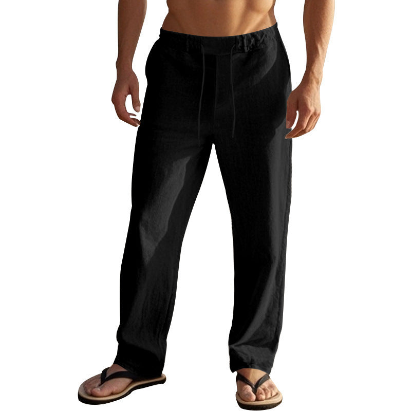 Casual beach pants for men with adjustable waist and side pockets Chic and Style