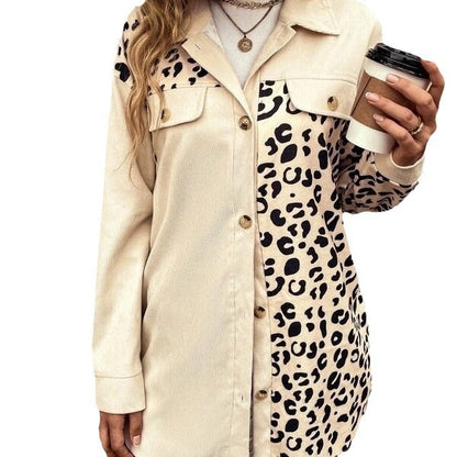 Chemise overshirt léopard pour femmes Chic und Stil
