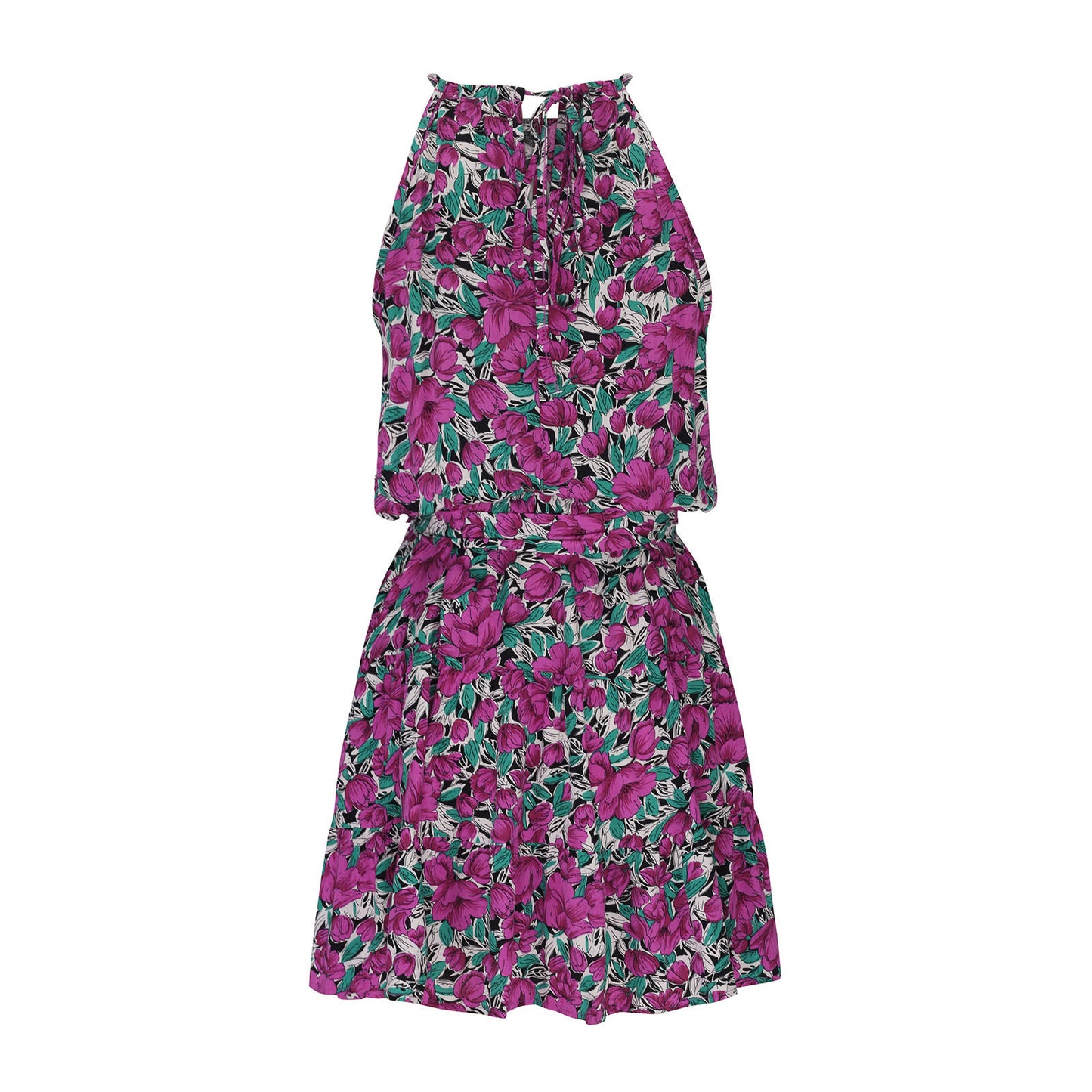 Robe d'été pour femmes avec coupe aérienne et motif floral Chic und Stil