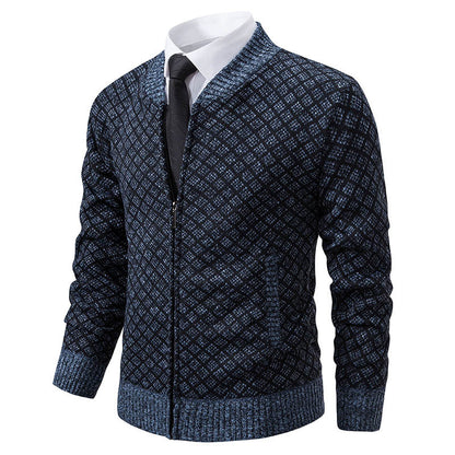Blazer en tricot élégant pour hommes avec fine structure Chic und Stil