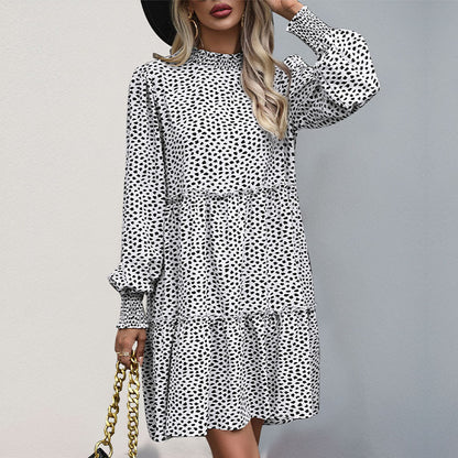 Robe mini décontractée pour dames avec volants et coupe ample Chic und Stil