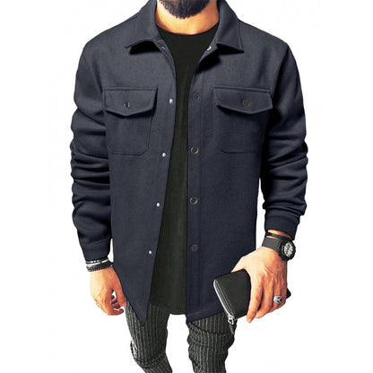 Chemise de veste pour hommes en matériau robuste avec poches pratiques Chic und Stil