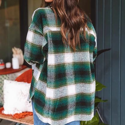 Dames Chemise à carreaux Chic und Stil