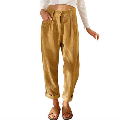 Women's ribbed skinny pants