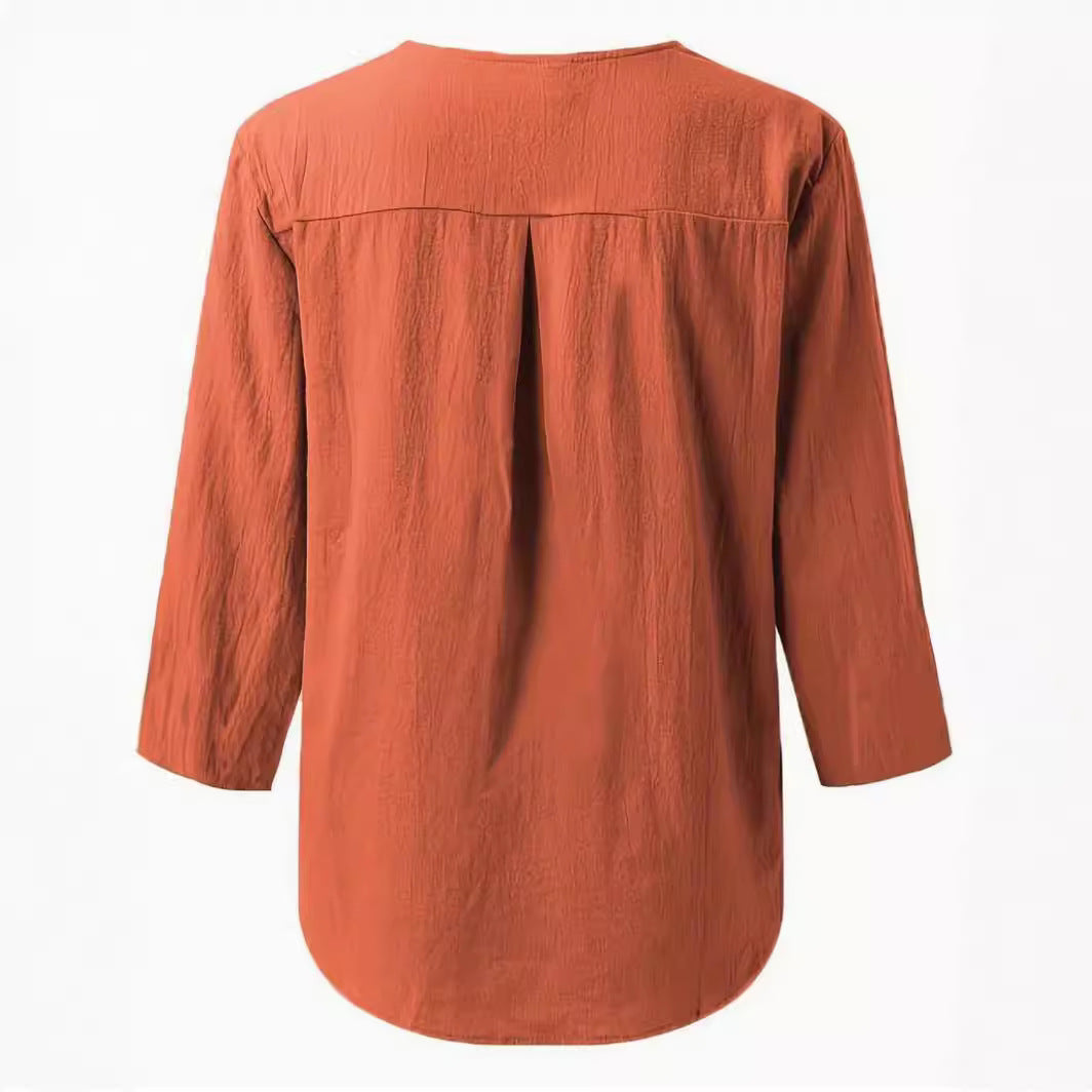 Chemise blouse pour femmes avec patte de boutonnage décontractée Chic und Stil
