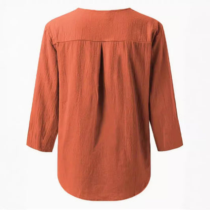 Chemise blouse pour femmes avec patte de boutonnage décontractée Chic und Stil