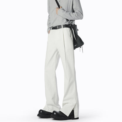 Elegant casual pants for women, wide, with fine pleats and high-quality materials Chic und Stil