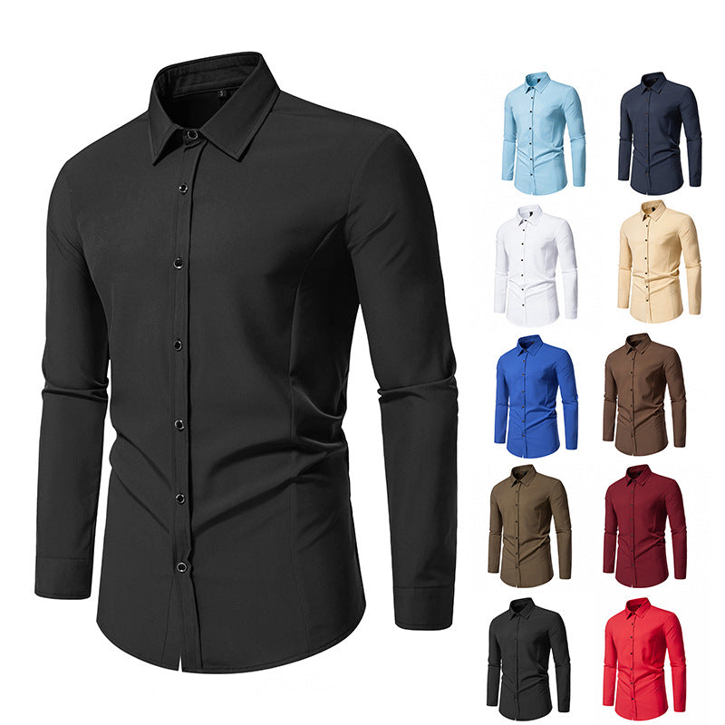 Chemise à manches longues tendance pour hommes avec une coupe élégante Chic und Stil