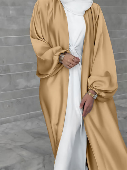 Dames élégant long cardigan en tissu fluide avec une coupe ample Chic und Stil