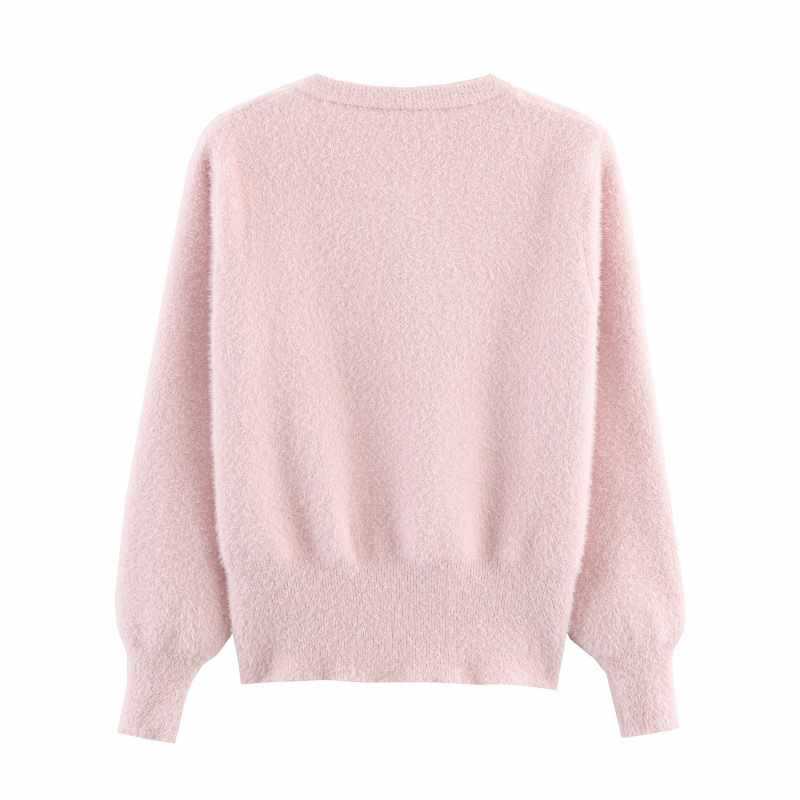 Dames gilet douillet en tricot avec détails de boutons floraux Chic und Stil